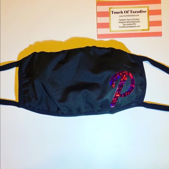 Monogram Initial Face Mask - Picture 10 of 11